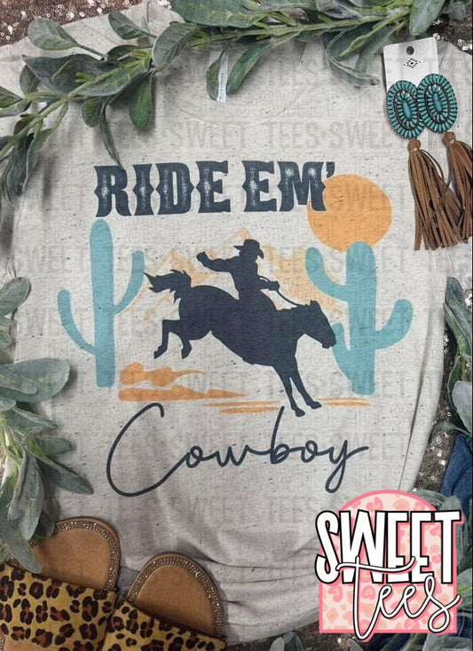 Ride Em Cowboy tee