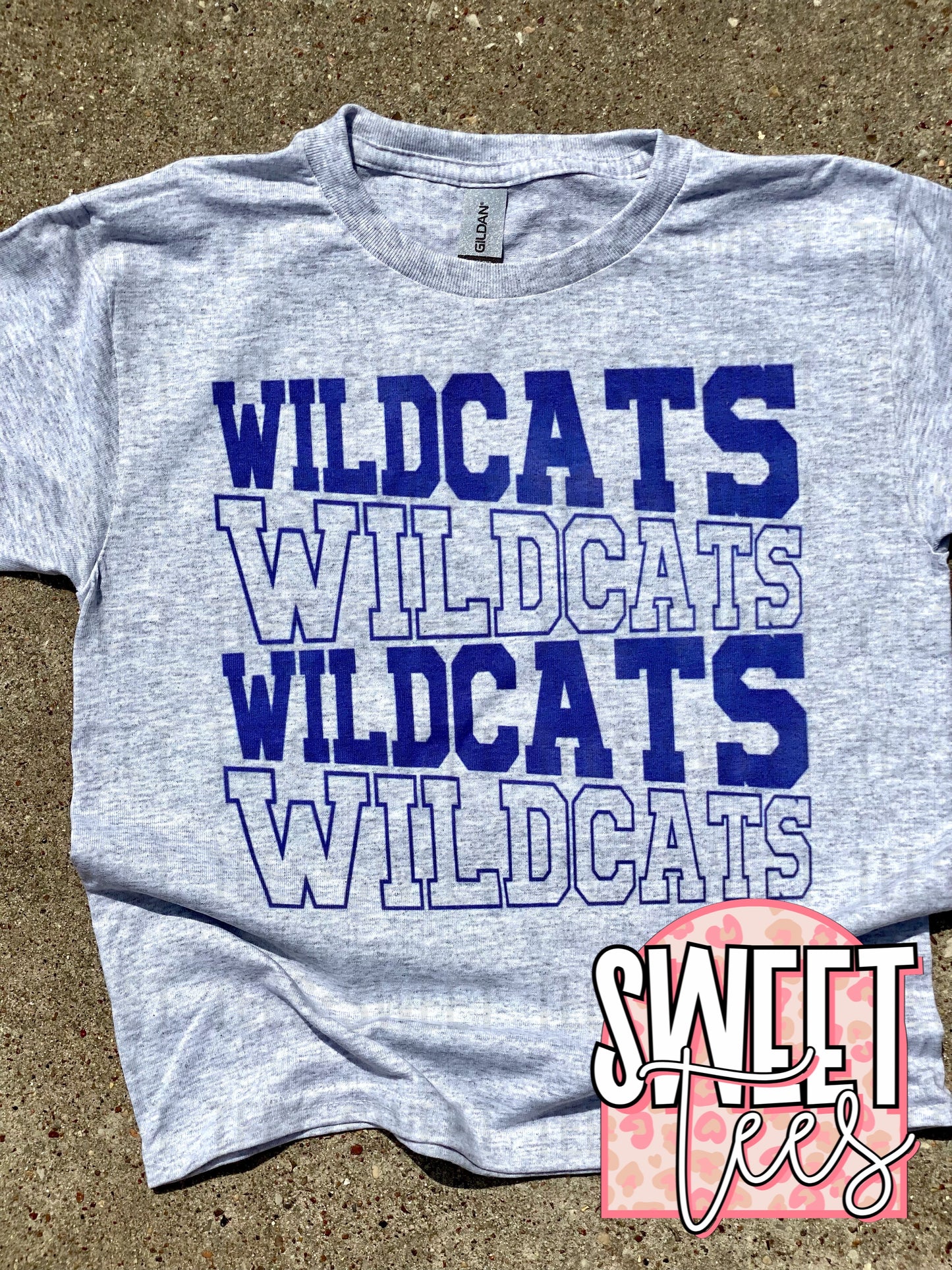 Big Sandy Wildcats In and Out - gray tee