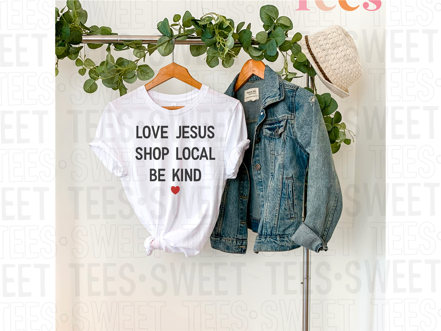 Shop Local Love Jesus tee