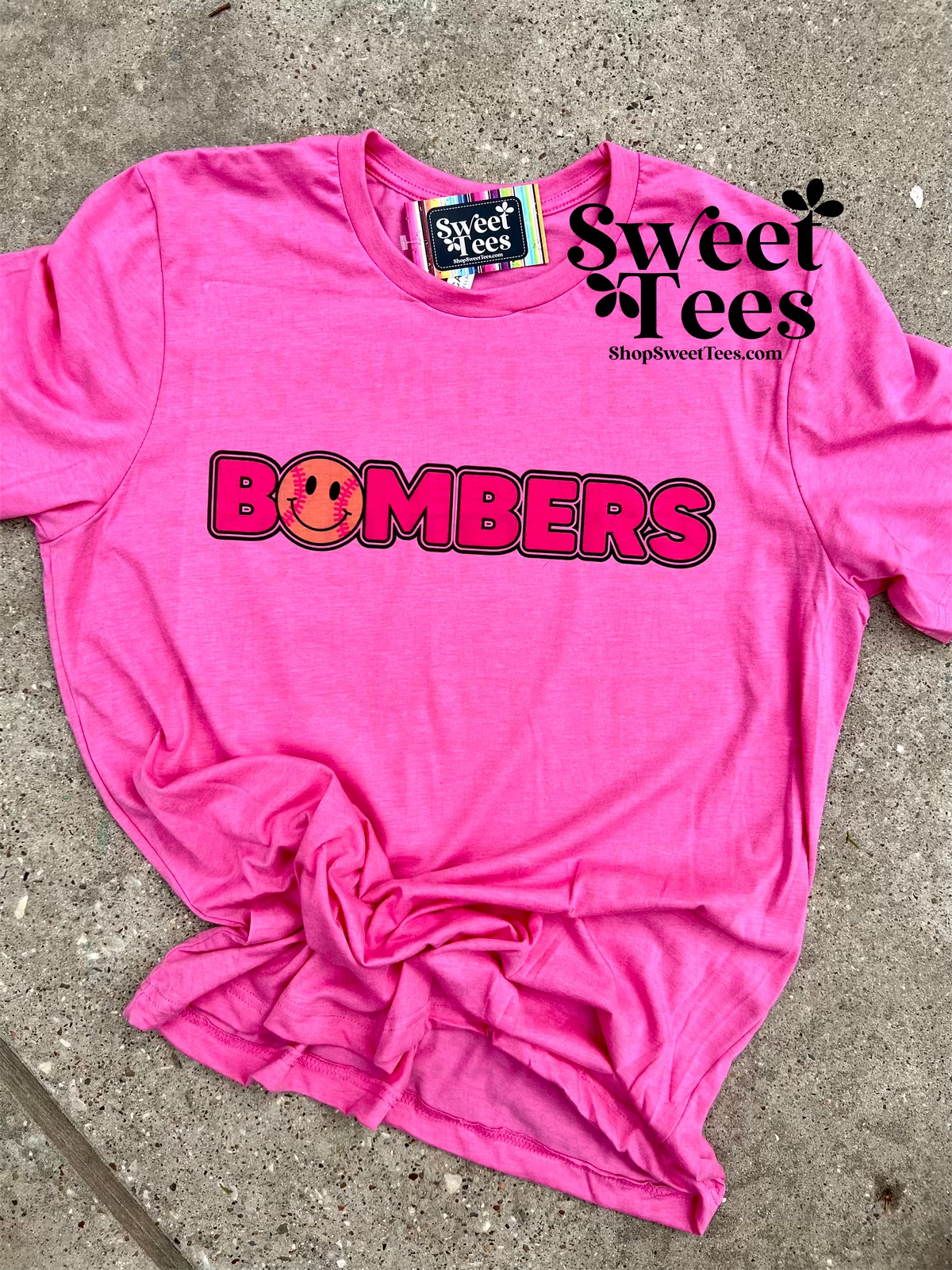 Bombers Smile Letter tee