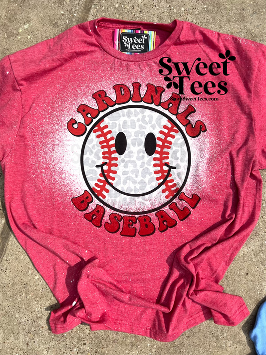 Cardinals Baseball Smile tee