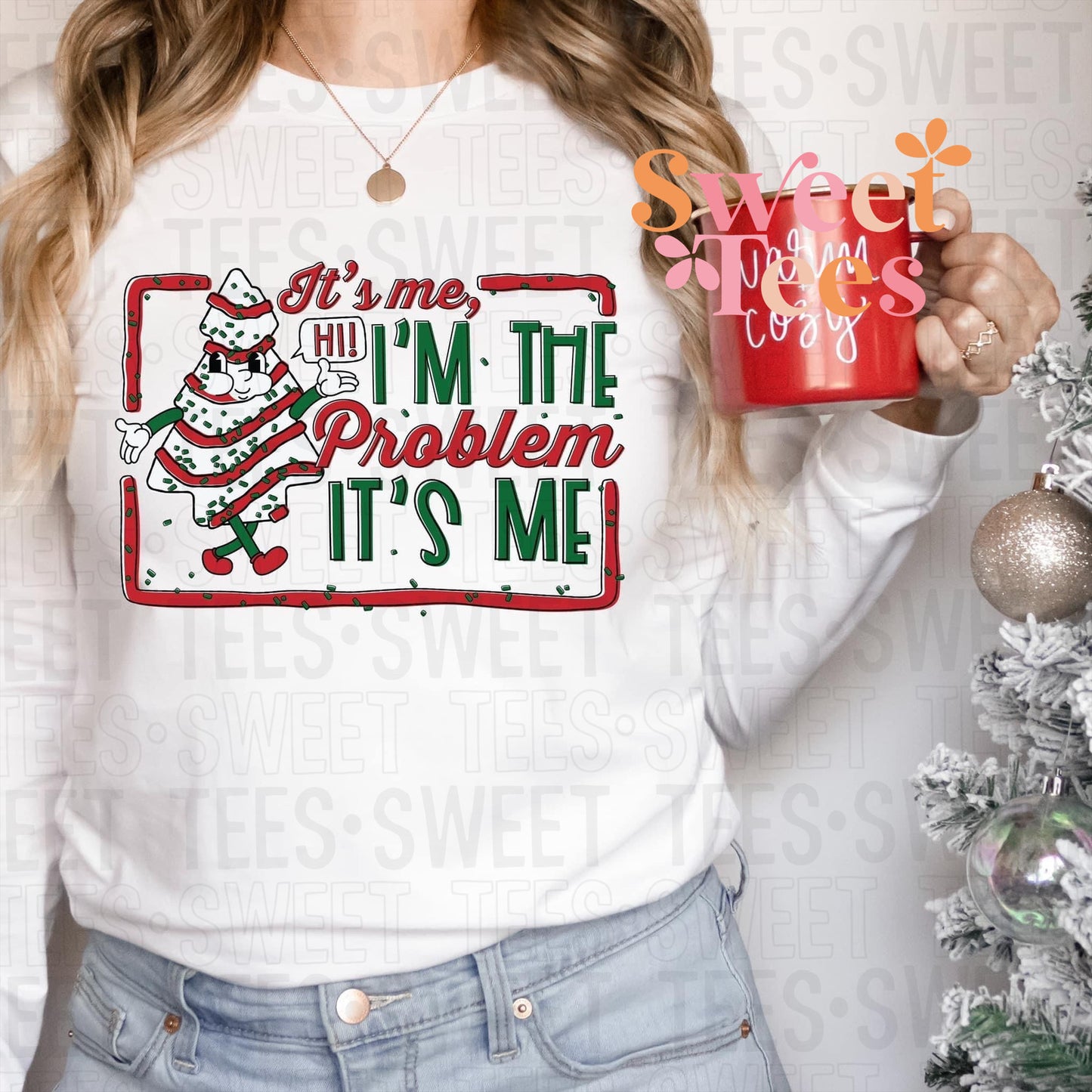 Hi I'm The Problem Tree Cake Sweatshirt