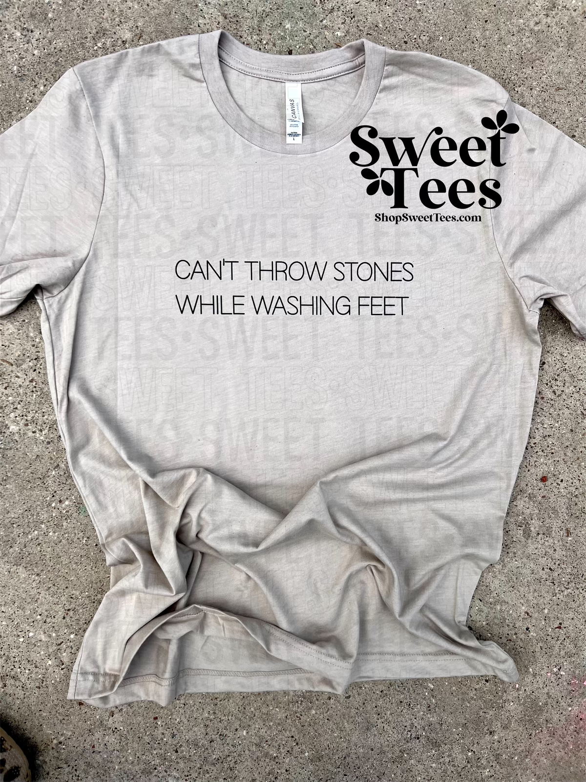 Can't Throw Stones While Washing Feet tee