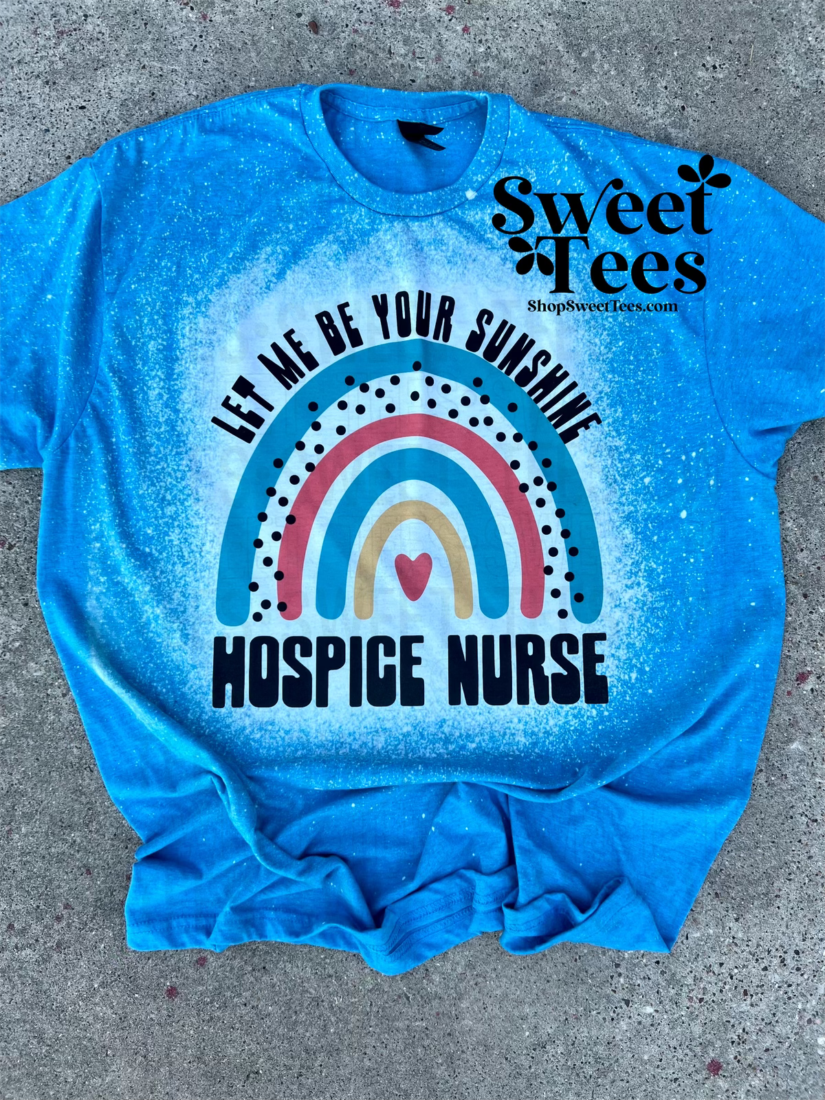 Hospice Nurse Rainbow tee