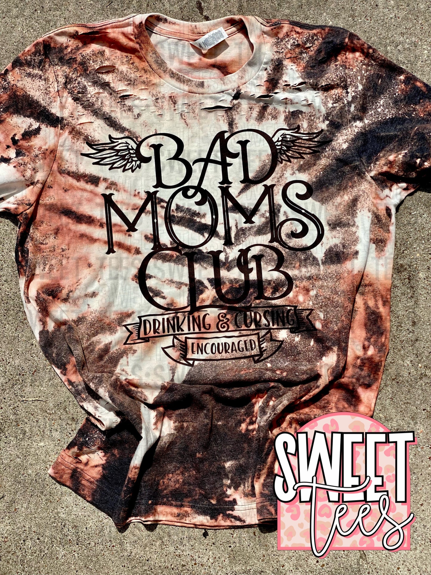 Bad Moms Club Acid Destroyed tee